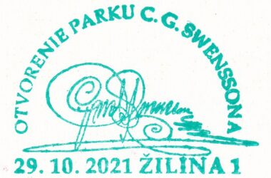 Otvorenie parku carla gustava swenssona Carl Gustav Swensson Park Postmark